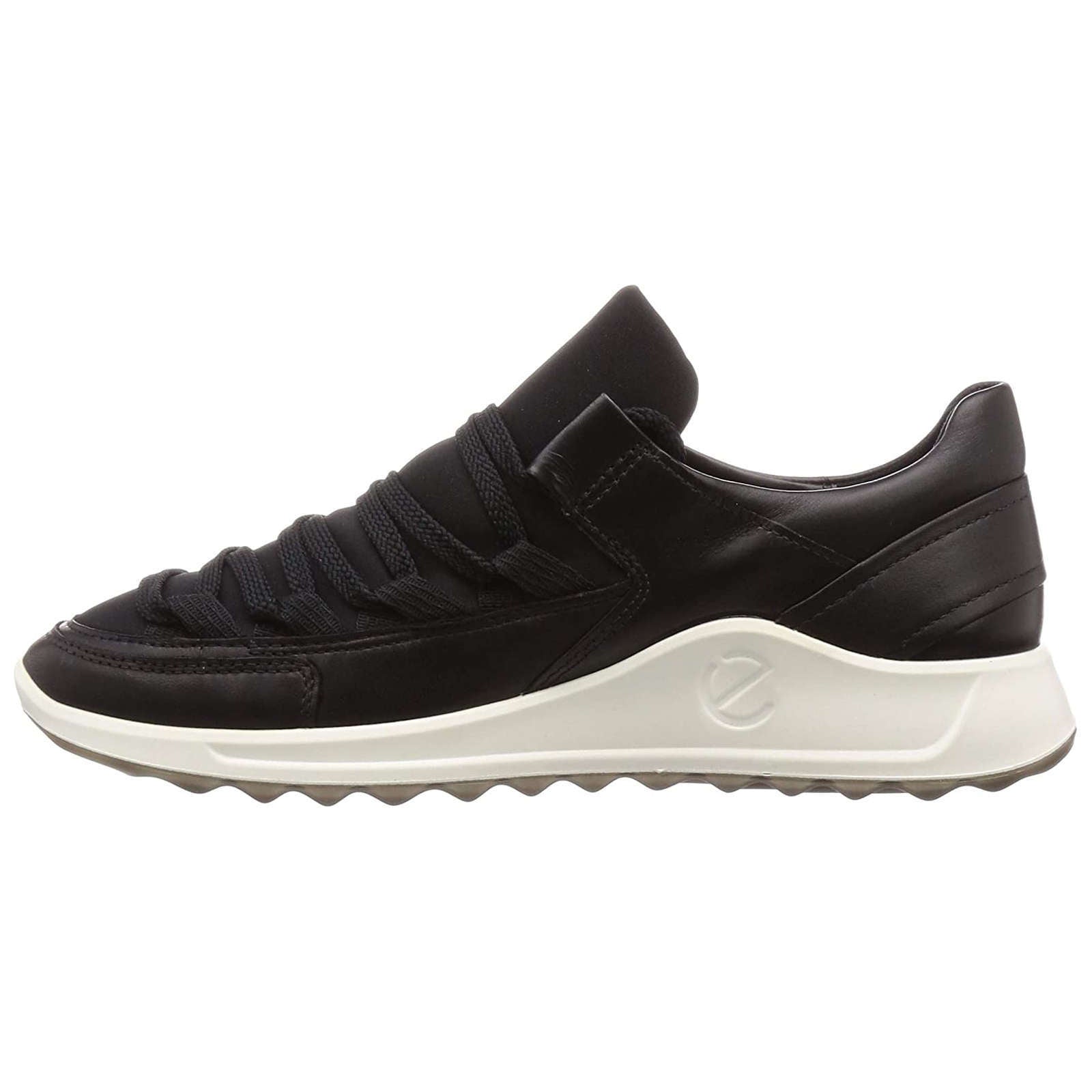 Ecco Flexure Runner II 292013 Leather Textile Womens Trainers#color_black