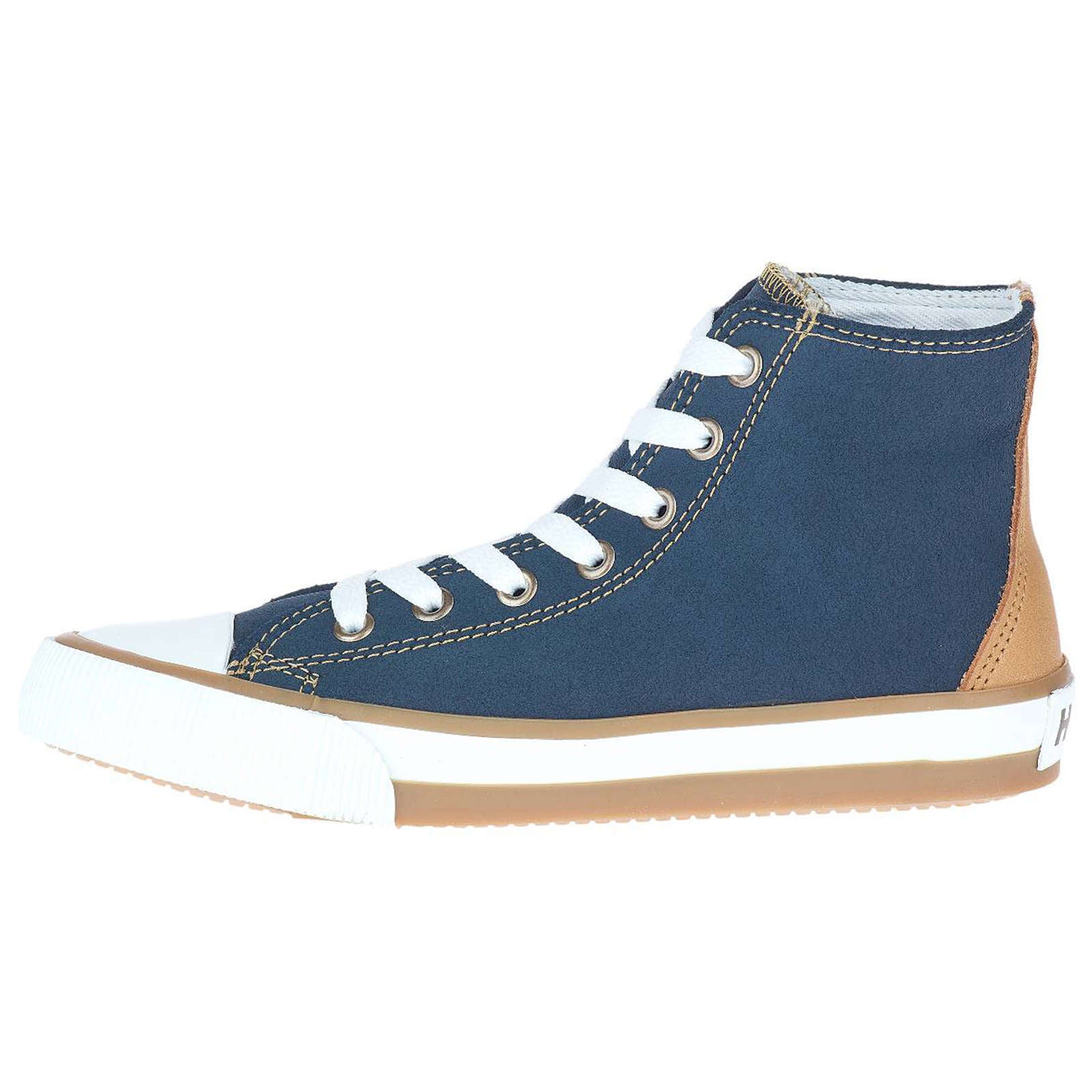 Harley Davidson Toric Leather Women's High-Top Trainers#color_blue