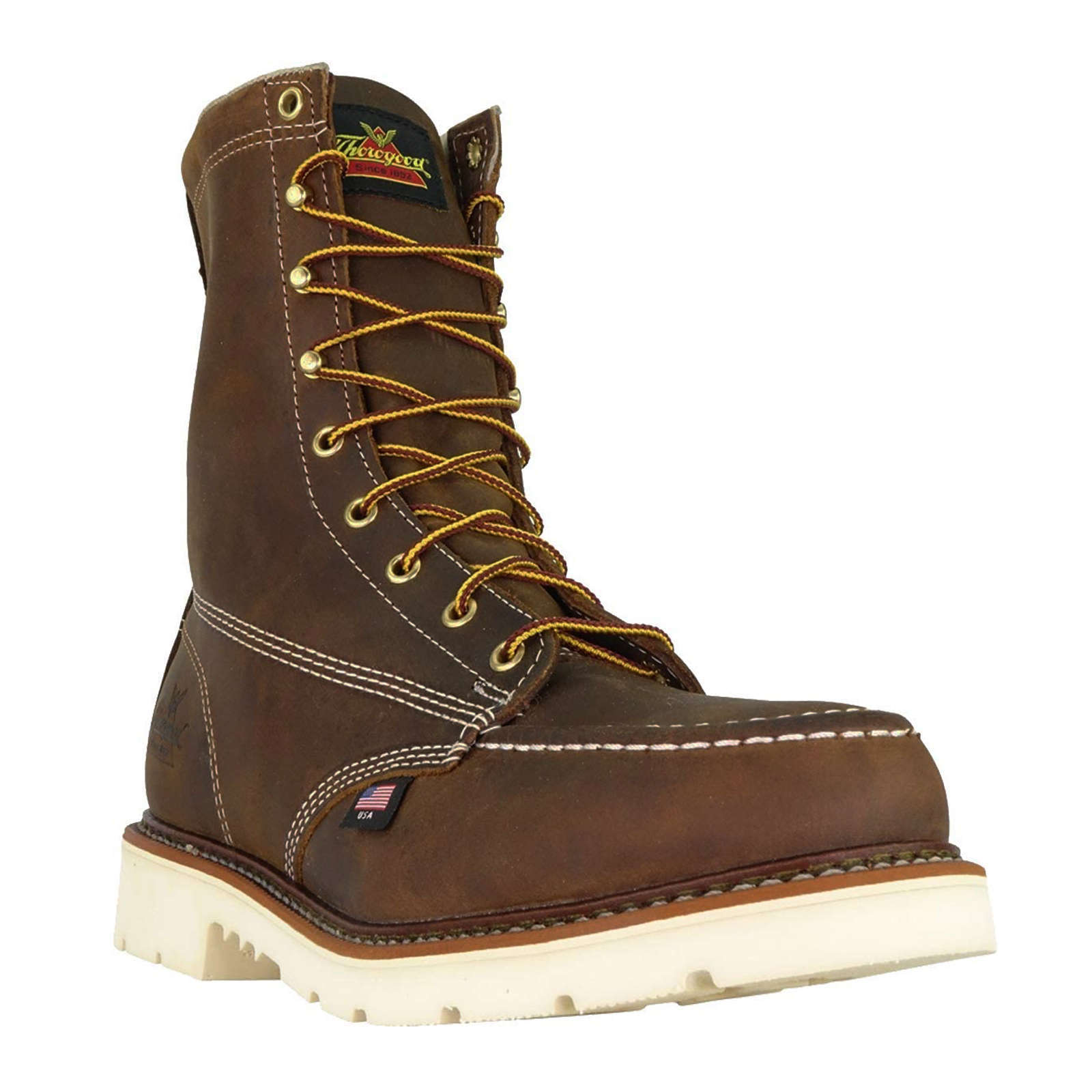 Thorogood American Heritage 8 Inch Men's Safety Toe Boots#color_brown