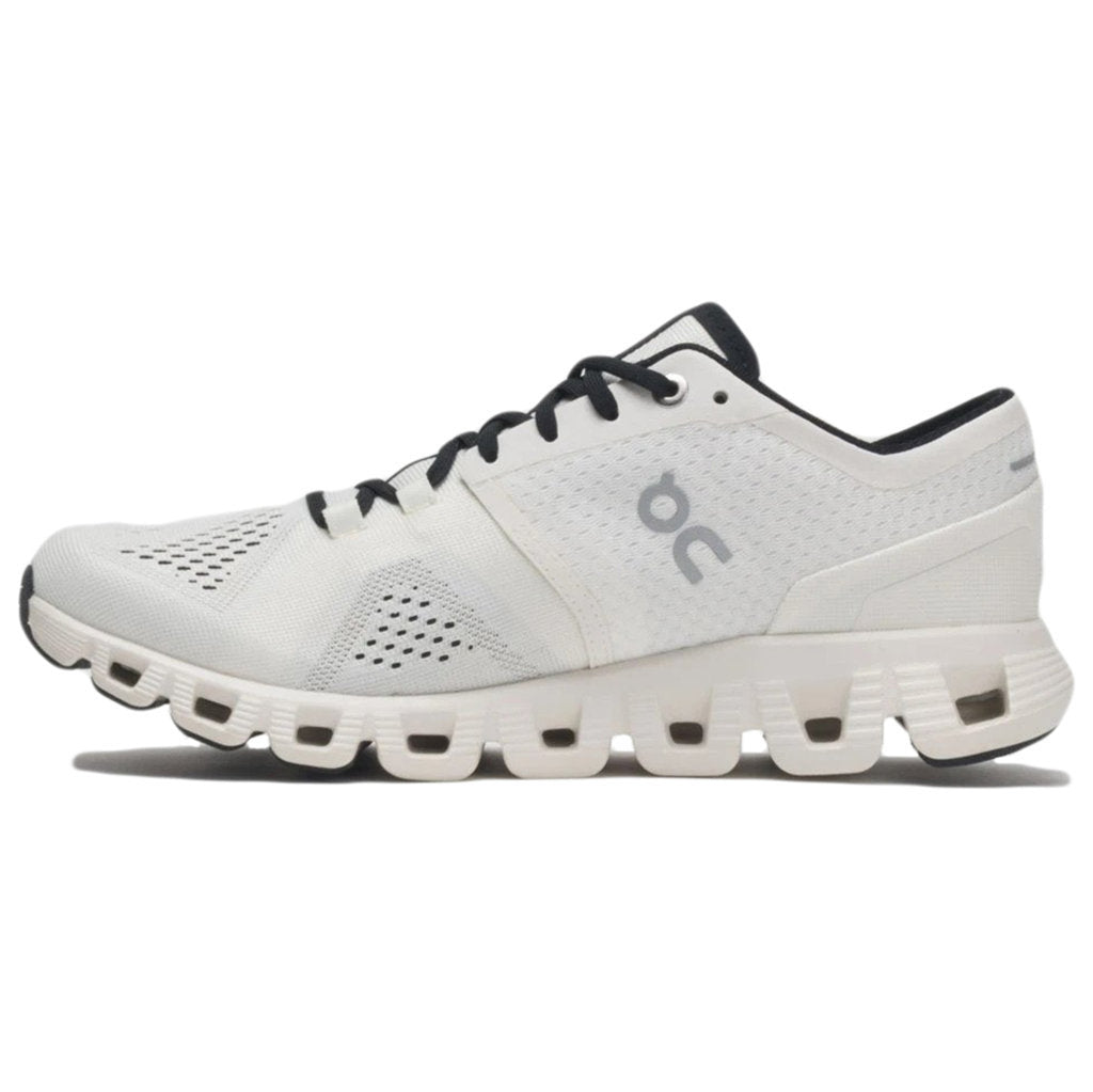 On Running Cloud X Synthetic Textile Mens Trainers#color_white black