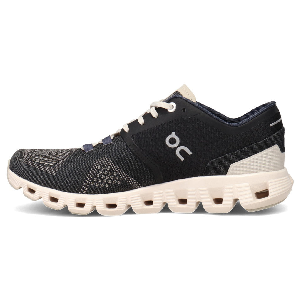 On Running Cloud X Textile Women's Low-Top Trainers#color_black pearl