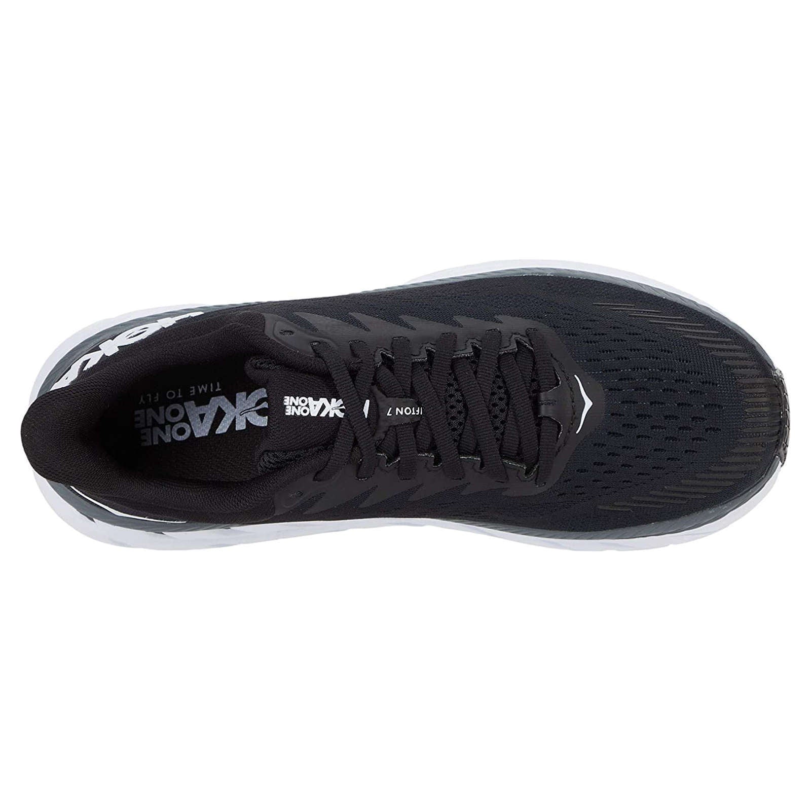 Hoka Clifton 7 Mesh Men's Running Shoes#color_black white