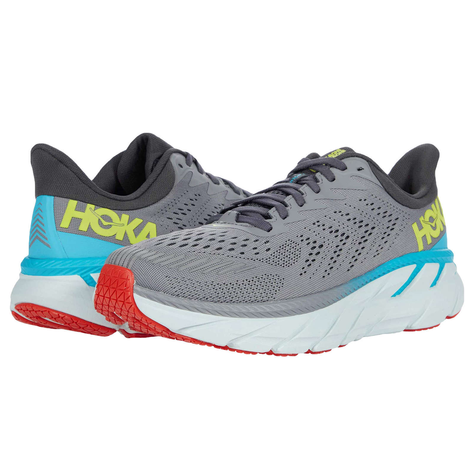 Hoka Clifton 7 Mesh Men's Running Shoes#color_wild dove dark shadow