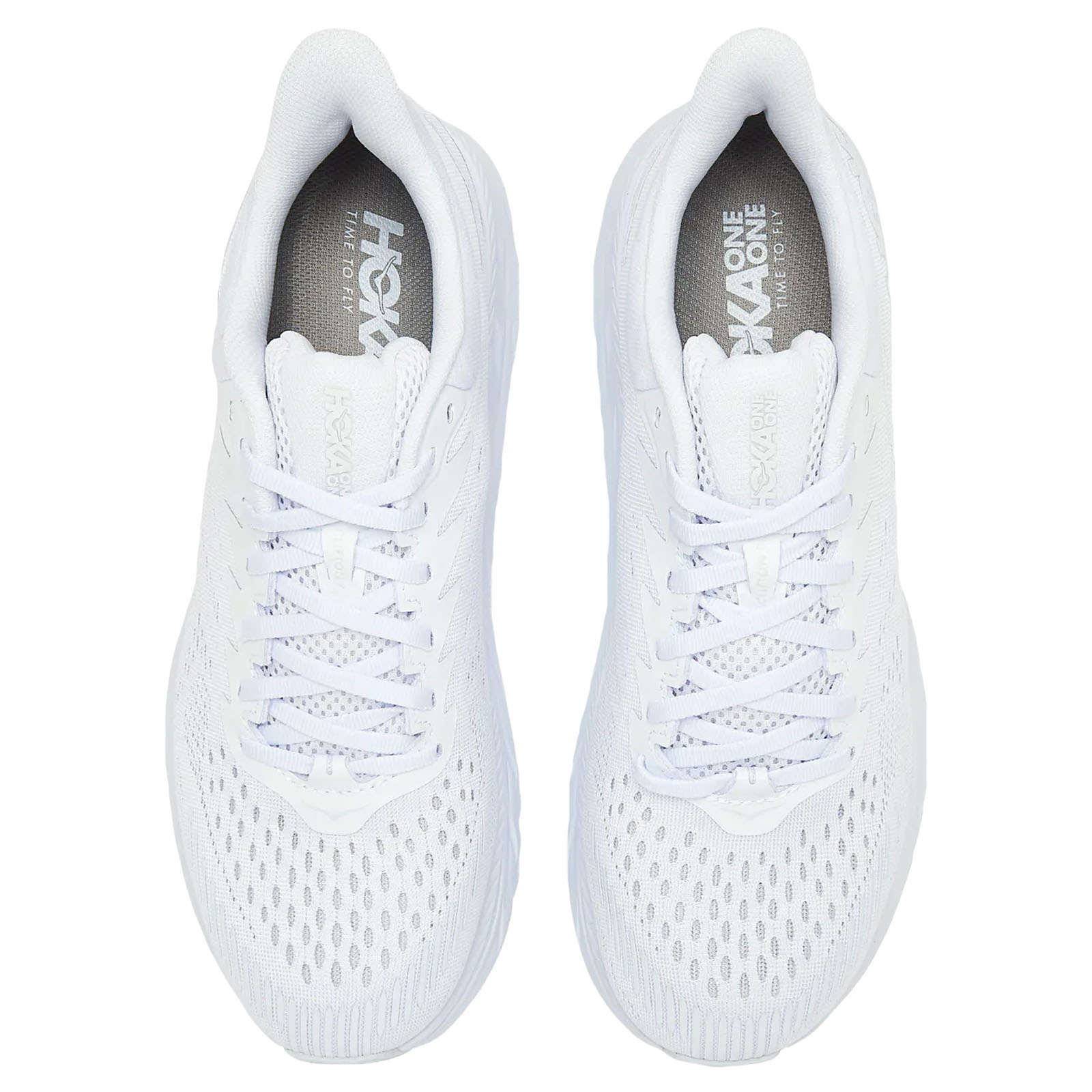 Hoka Clifton 7 Mesh Men's Running Shoes#color_white white