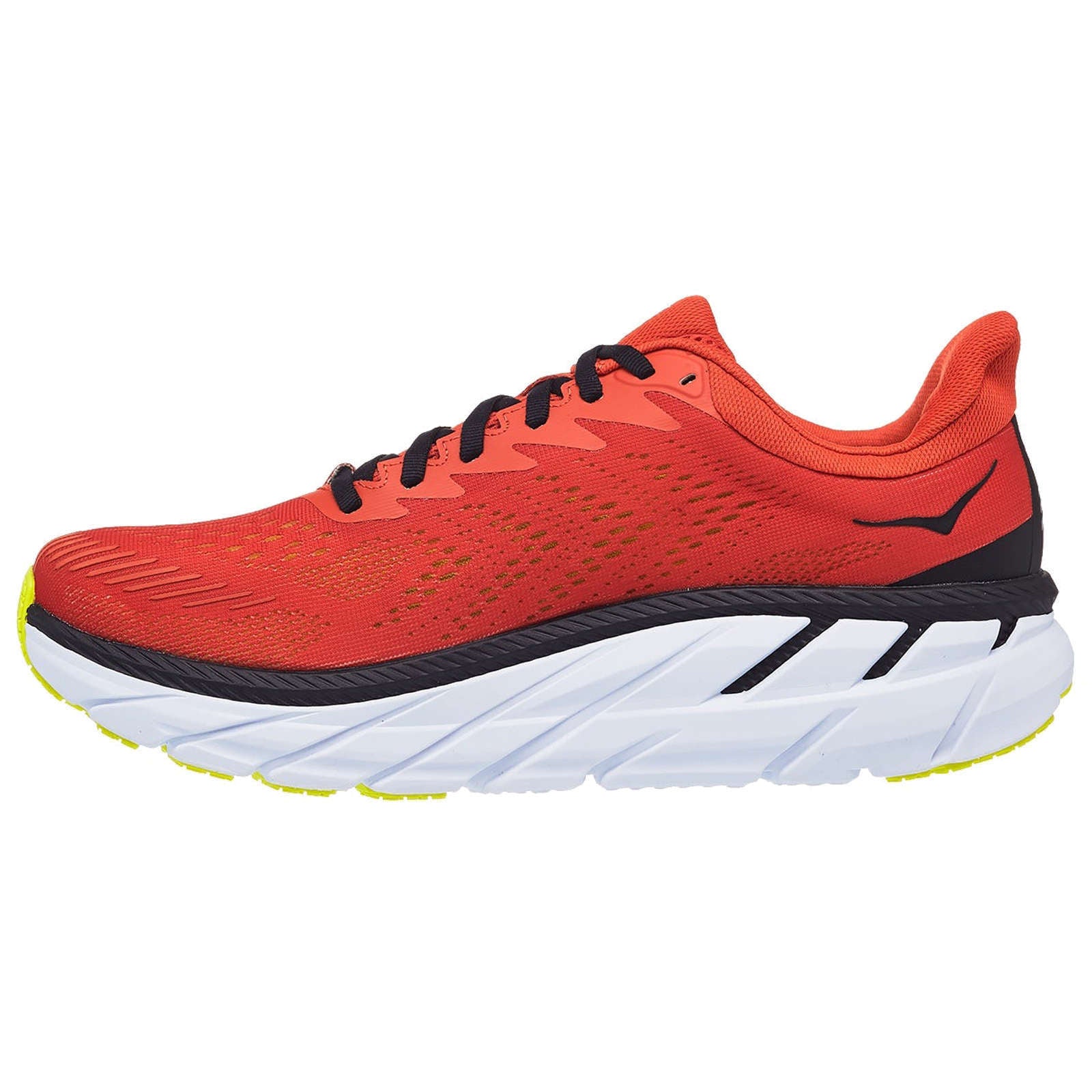Hoka Clifton 7 Mesh Men's Running Shoes#color_chili black