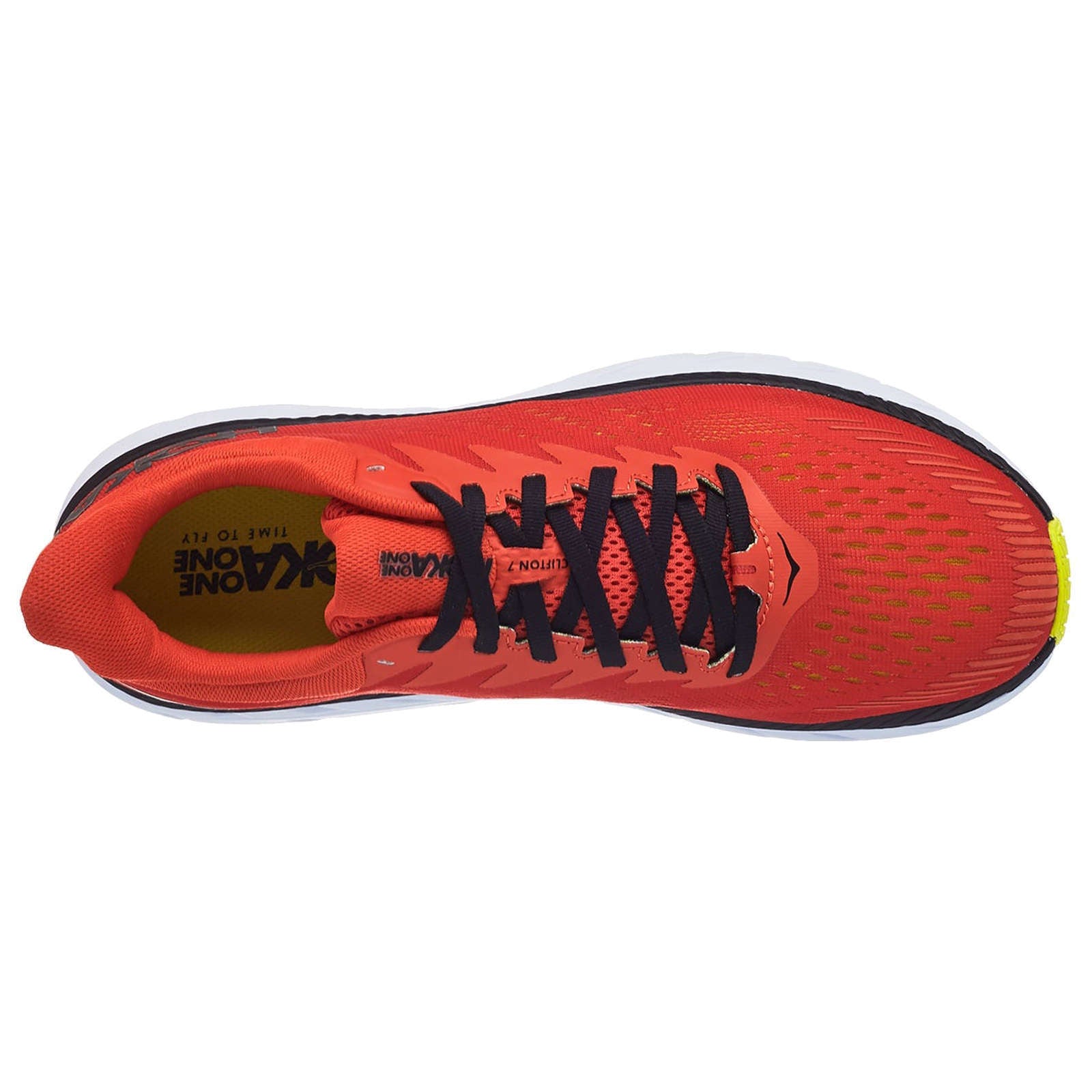 Hoka Clifton 7 Mesh Men's Running Shoes#color_chili black