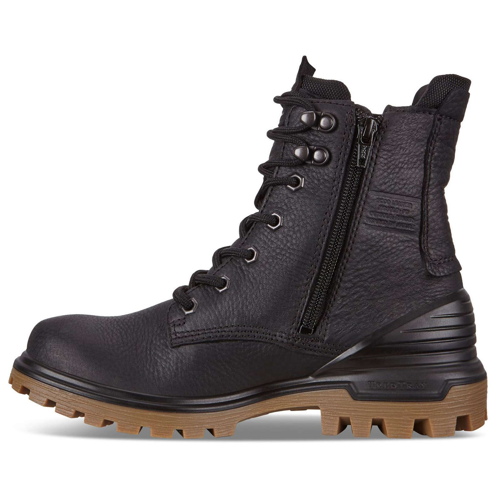 Ecco Tredtray 460353 Leather Womens Boots#color_black