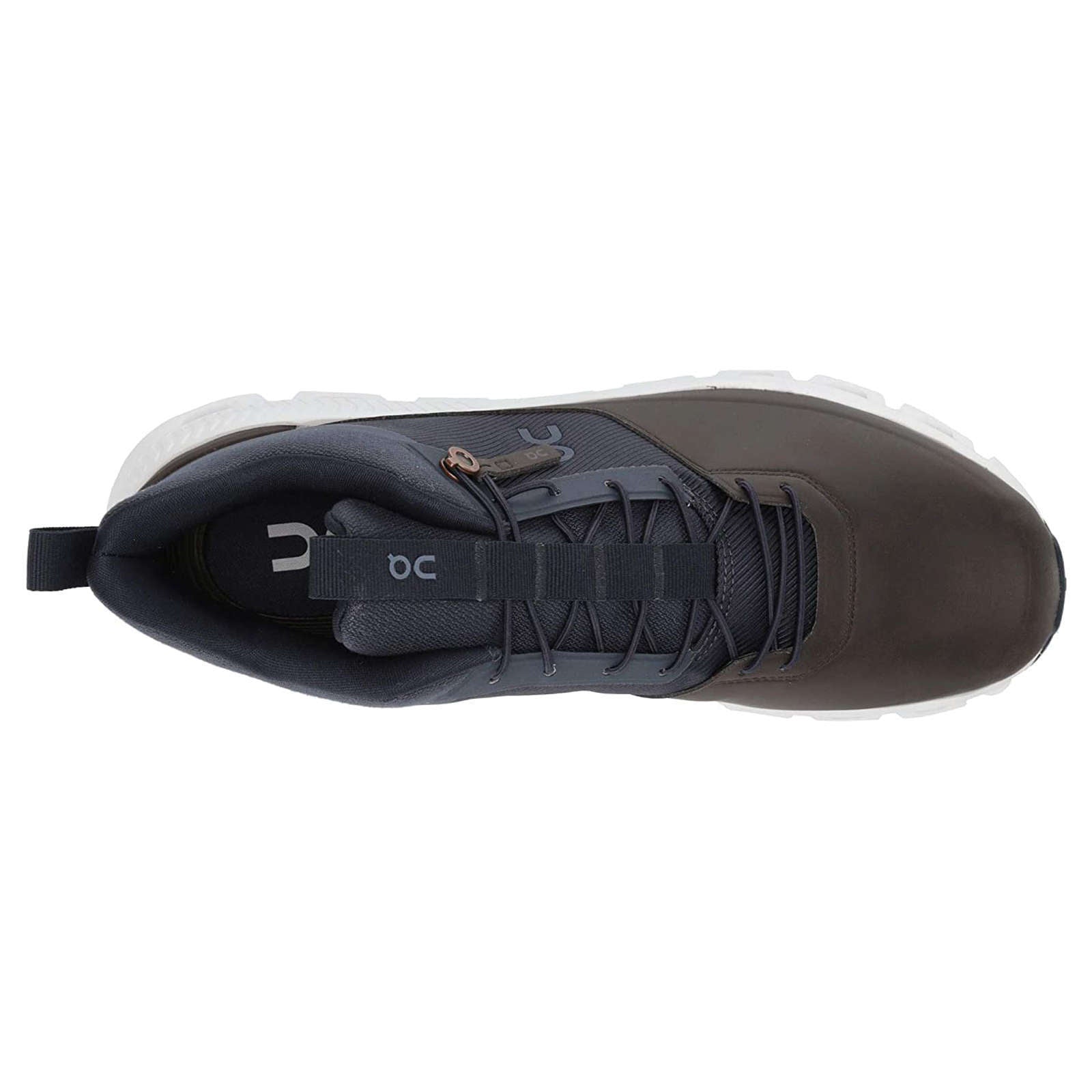 On Cloud Hi Waterproof Mesh Men's Running Shoes#color_ink brown