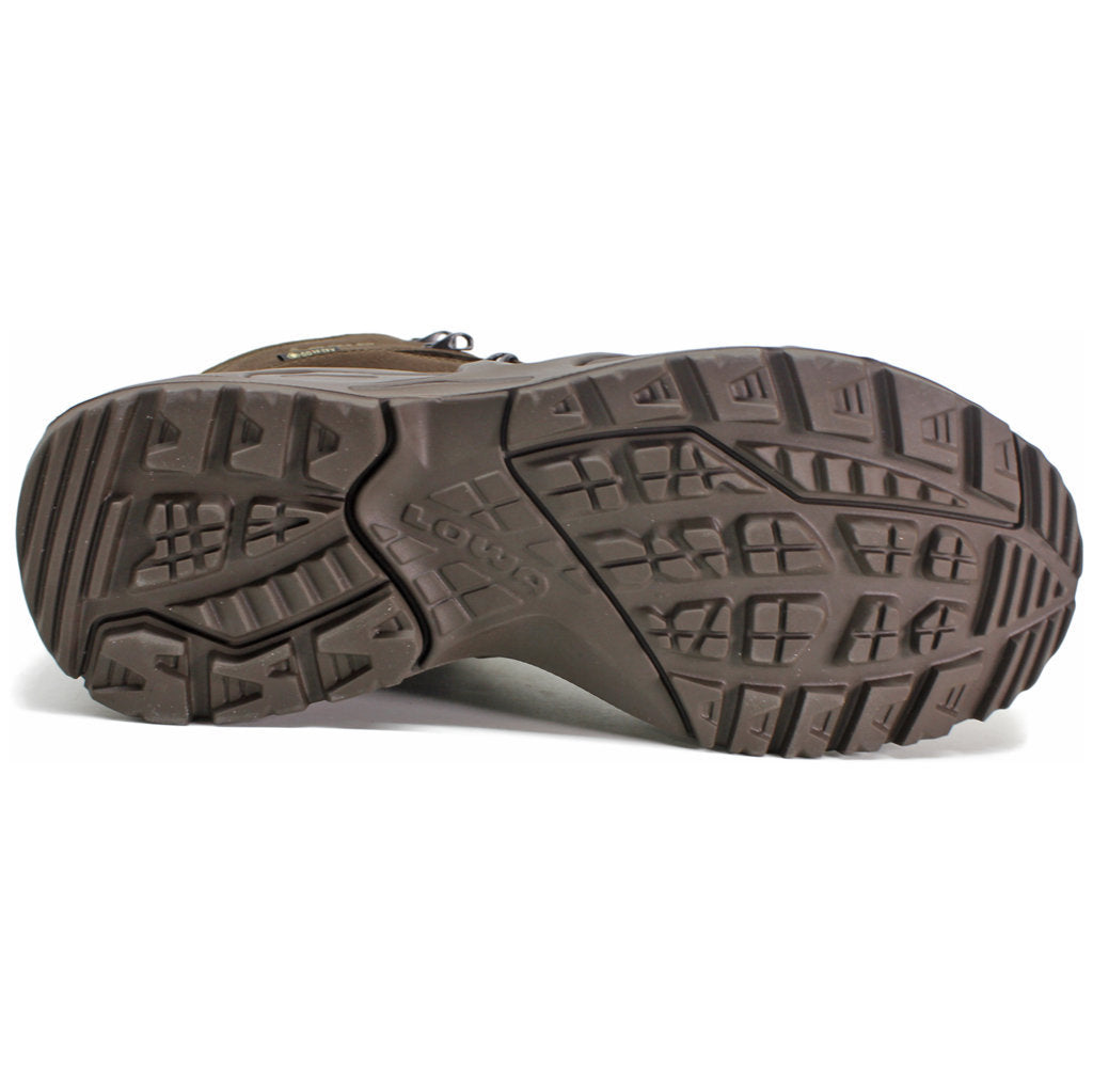 Lowa Zephyr GTX Mid TF Suede Leather Men's Tactical Combat Boots#color_dark brown