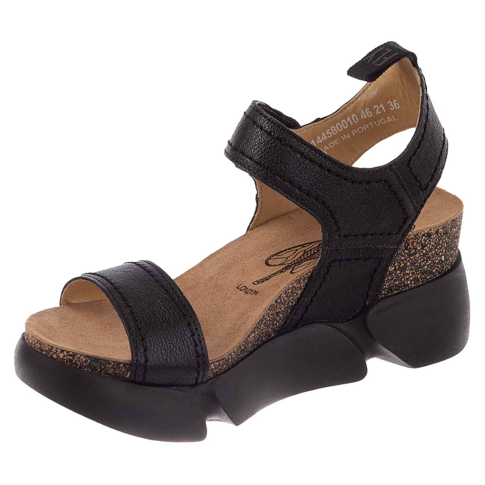 Fly London SENA580FLY Leather Womens Sandals#color_black