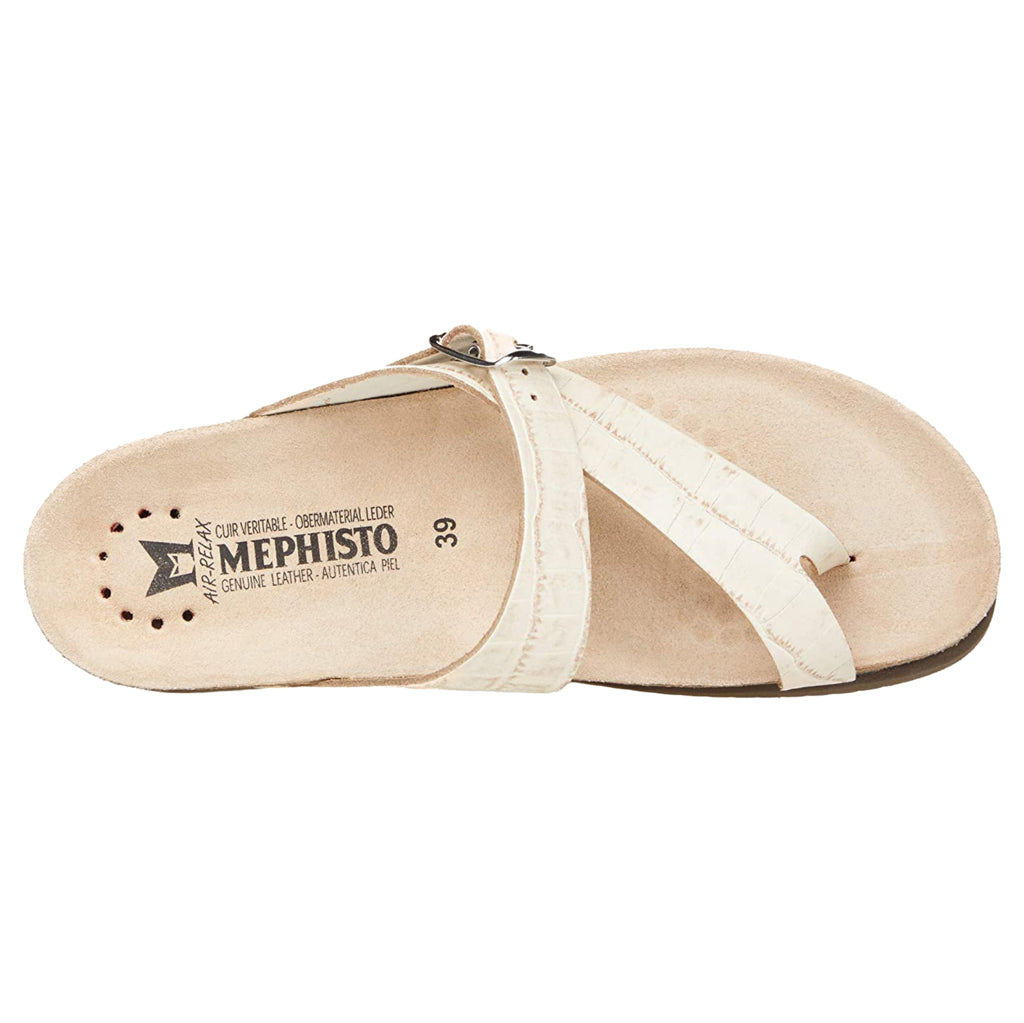 Mephisto Helen Leather Womens Sandals#color_light sand