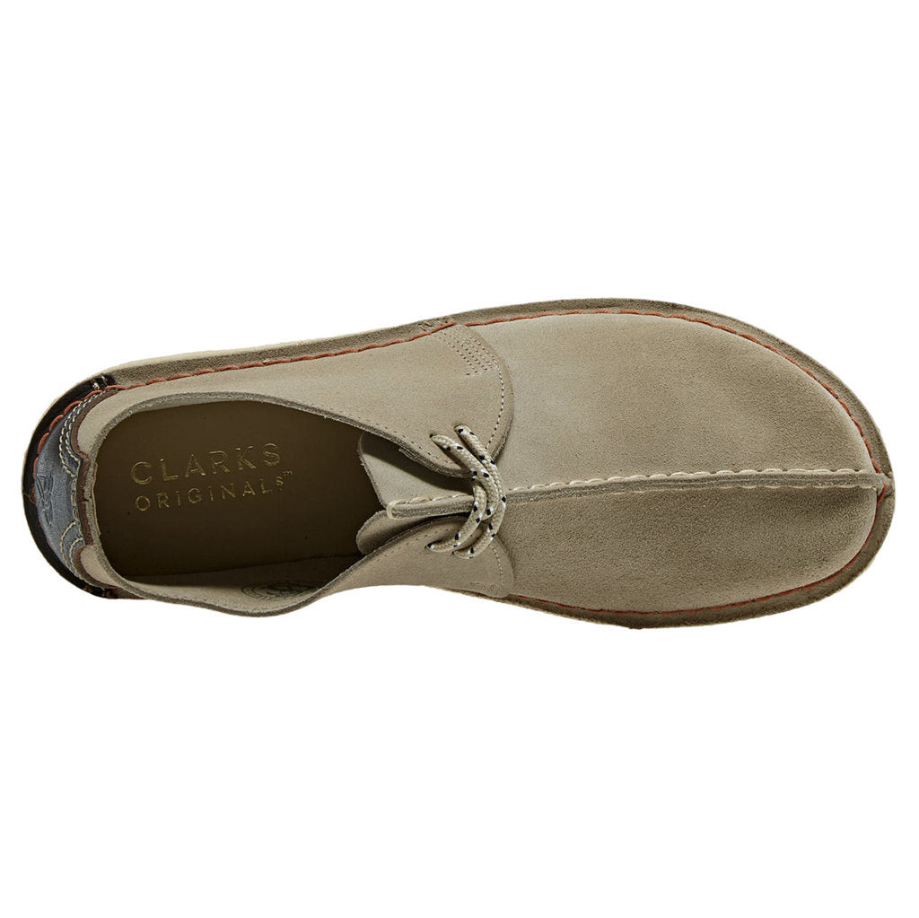 Clarks Originals Desert Trek Suede Leather Men's Shoes#color_sand