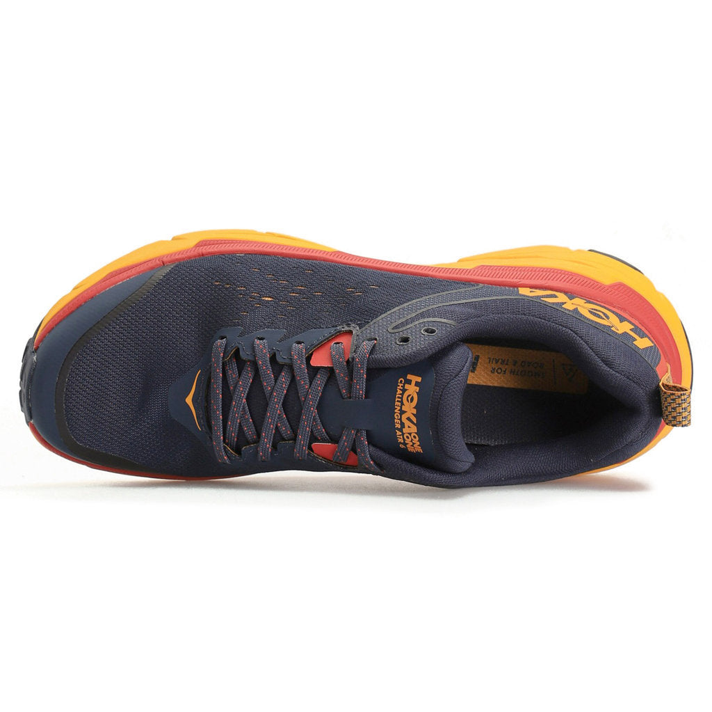 Hoka Challenger ATR 6 Synthetic Textile Men's Running Shoes#color_outer space radiant yellow