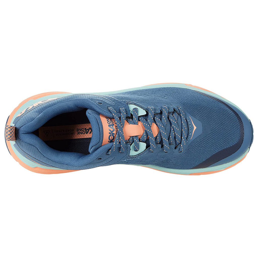 Hoka Challenger ATR 6 Synthetic Textile Women's Running Shoes#color_real teal cantaloupe