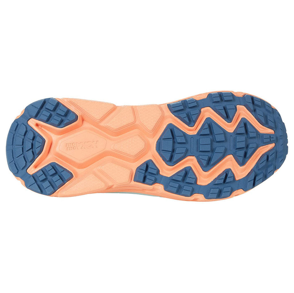 Hoka Challenger ATR 6 Synthetic Textile Women's Running Shoes#color_real teal cantaloupe