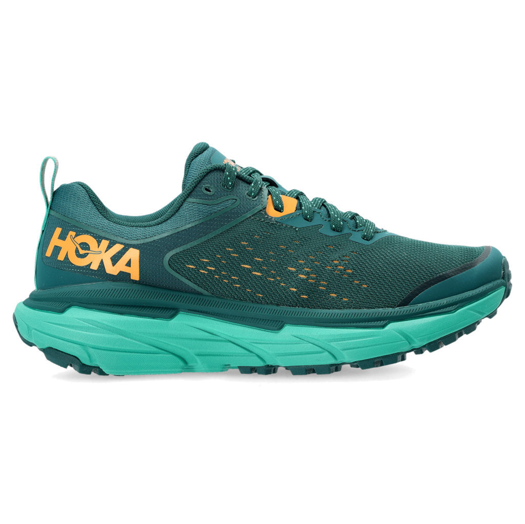 Hoka Challenger ATR 6 Synthetic Textile Women's Running Shoes#color_deep teal water garden