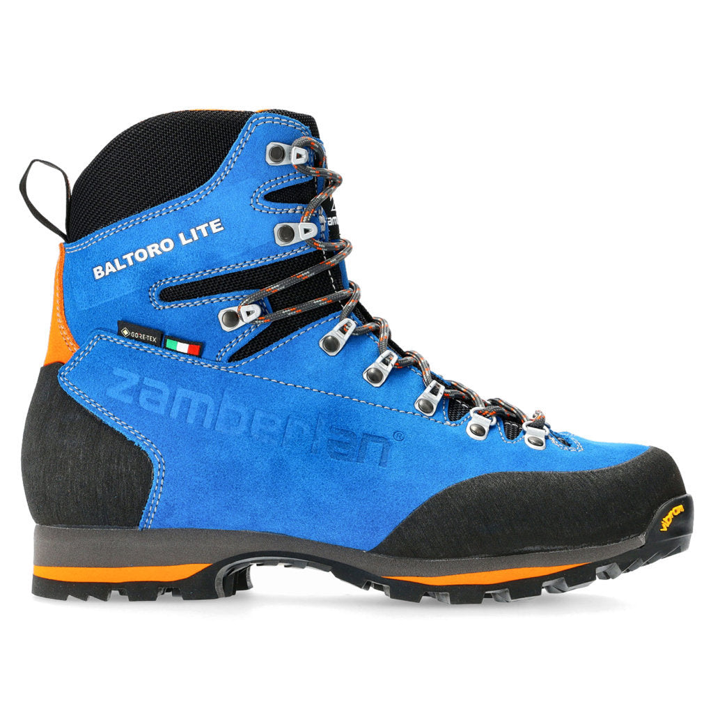 Zamberlan 1110 Baltoro Lite GTX RR Suede Leather Men's Hiking Boots#color_royal blue black