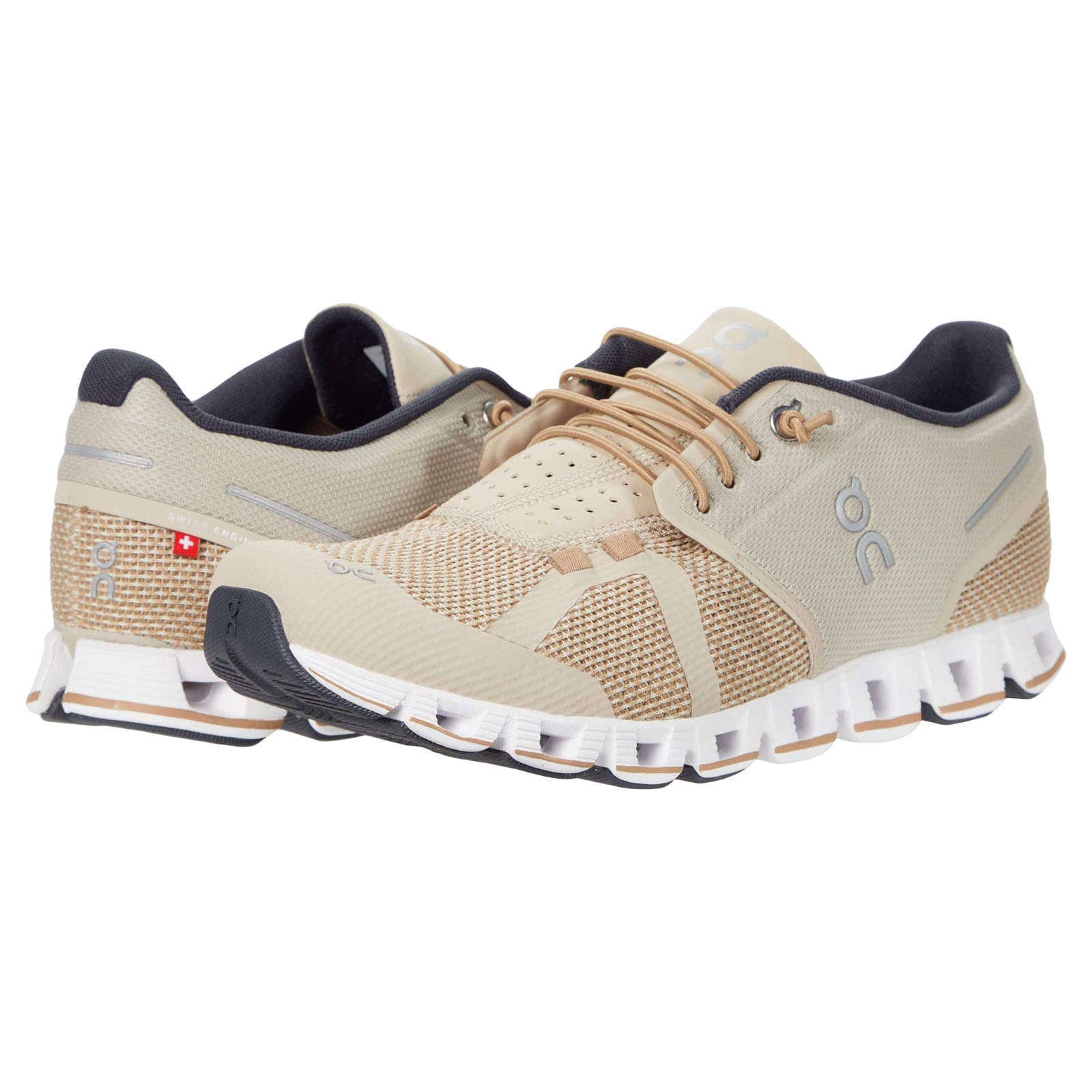 On Running Cloud Mesh Men's Low-Top Trainers#color_sand chai
