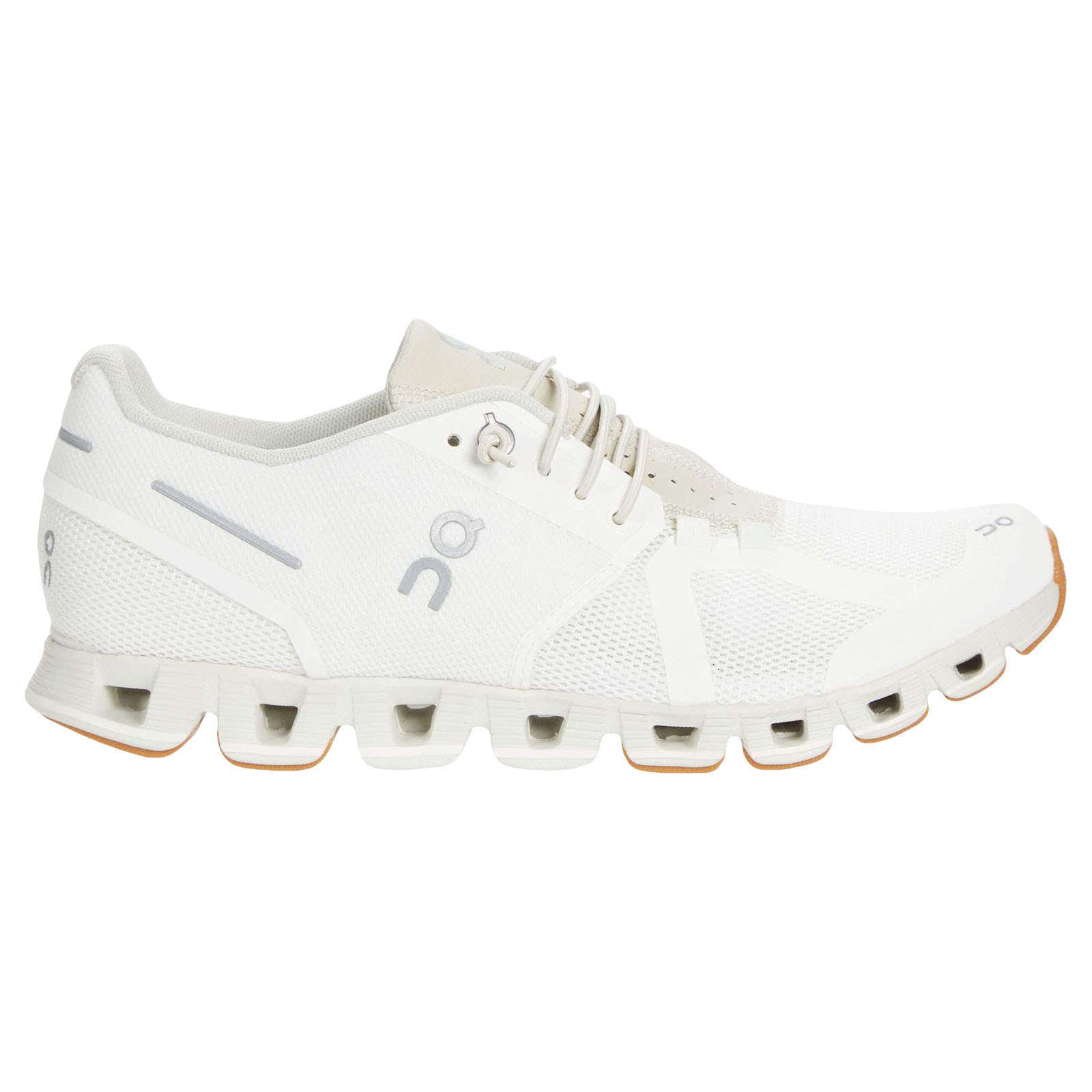 On Cloud Mesh Women's Running Shoes#color_white sand