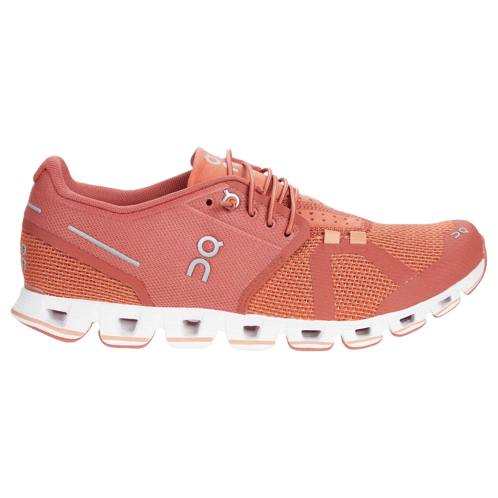 On Cloud Mesh Women's Running Shoes#color_chili rust