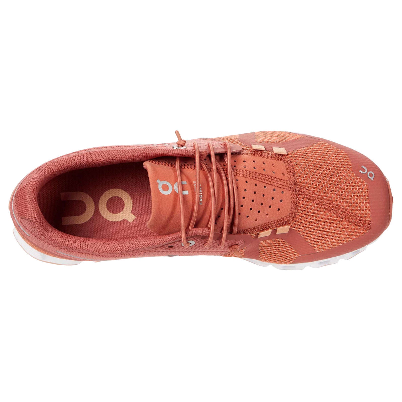On Cloud Mesh Women's Running Shoes#color_chili rust
