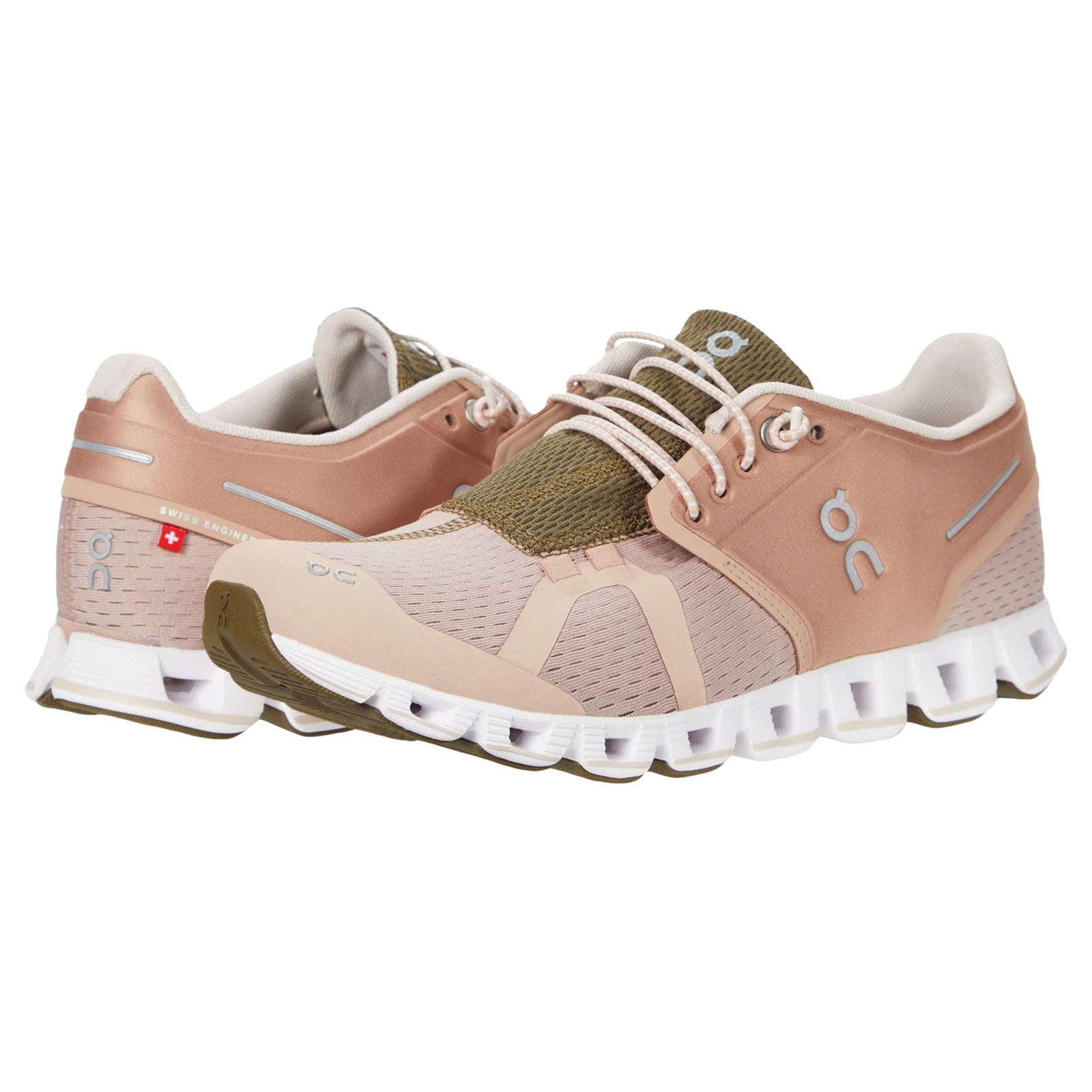 On Cloud Mesh Women's Running Shoes#color_rosebrown camo