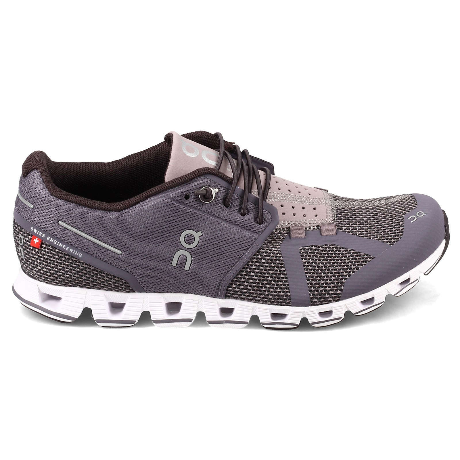 On Cloud Mesh Women's Running Shoes#color_shark pebble