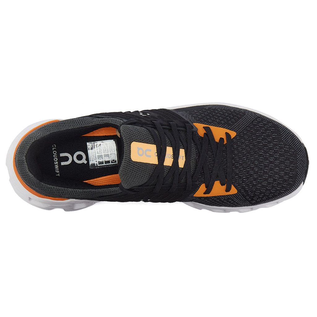 On Running Cloudswift Textile Synthetic Mens Trainers#color_rock turmeric