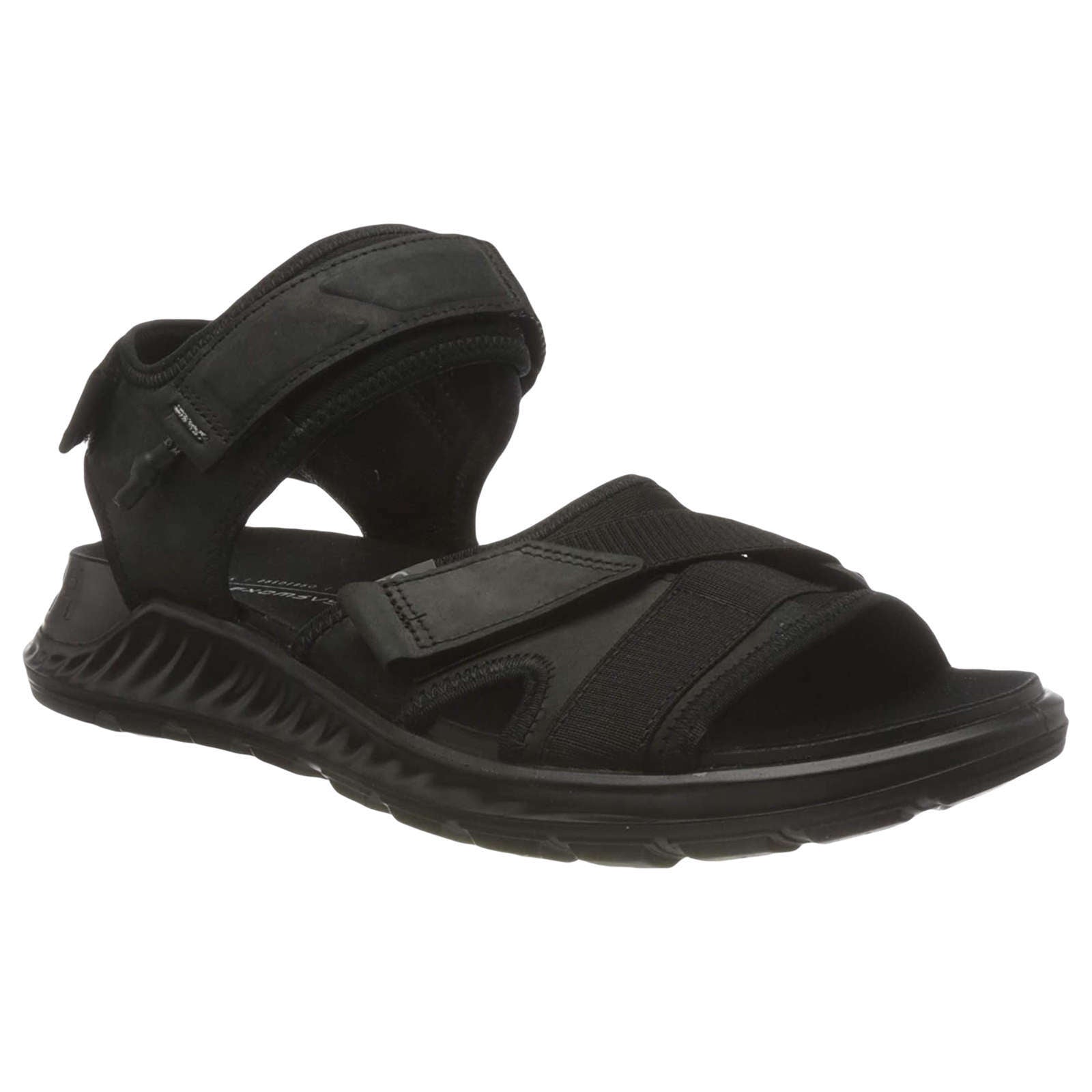 Ecco Exowrap Nubuck Leather Men's Velcro Sandals - Main Image