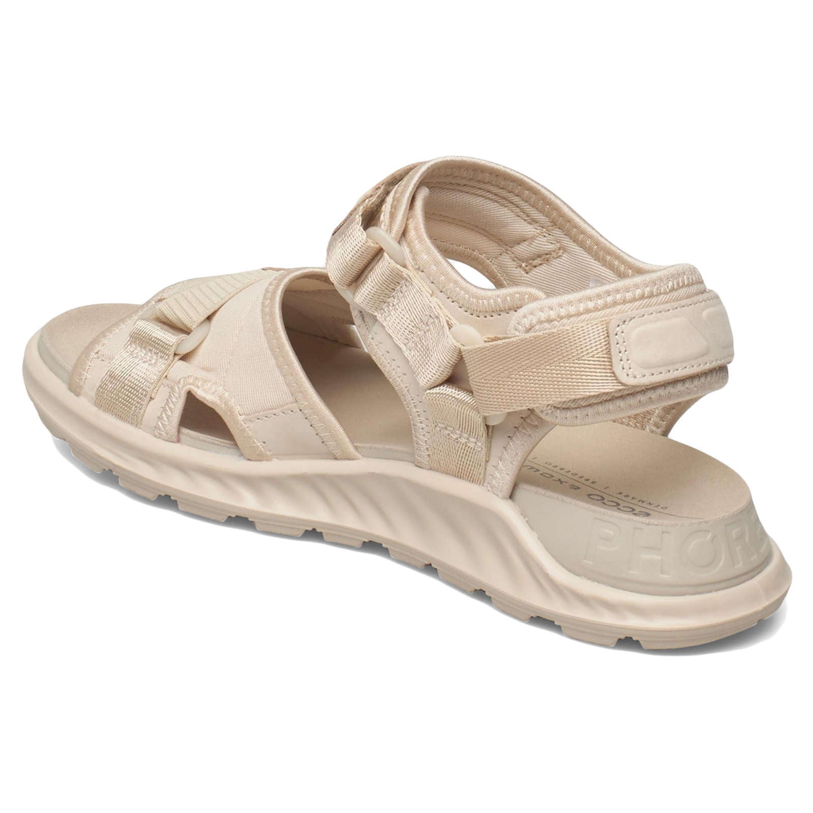 Ecco Exowrap Nubuck Textile Womens Sandals#color_limestone