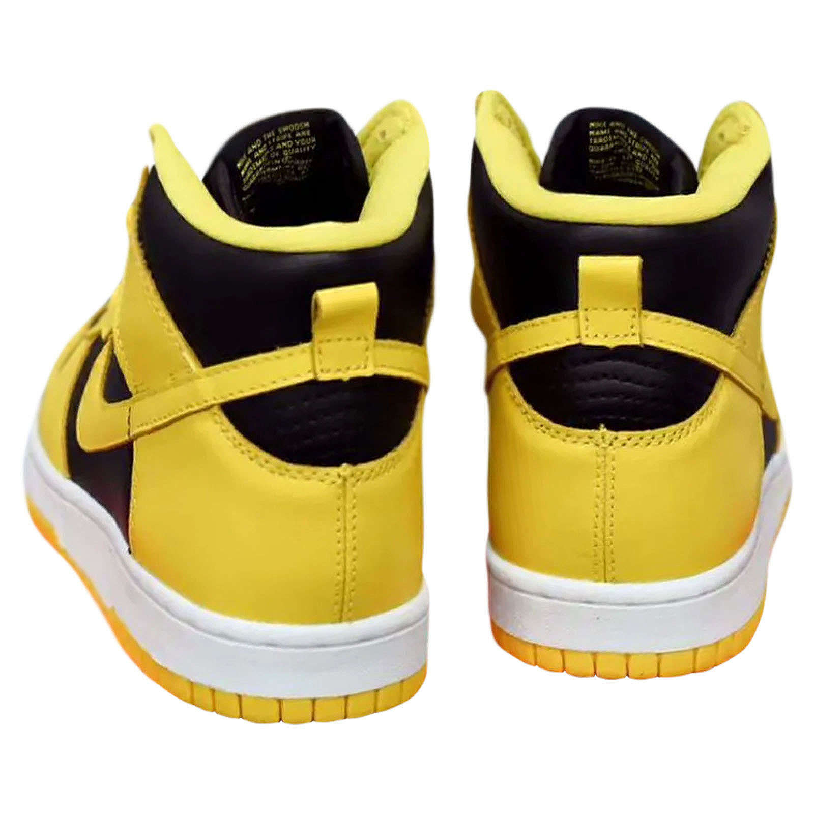 Nike Dunk Hi SP Leather Textile Men's High-Top Trainers#color_black varsity maize