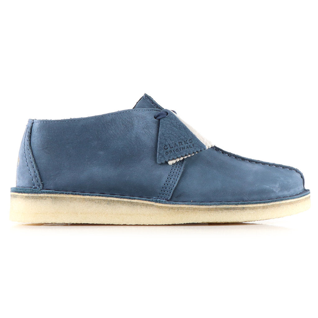 Clarks Originals Desert Trek Nubuck Leather Men's Shoes#color_blue grey