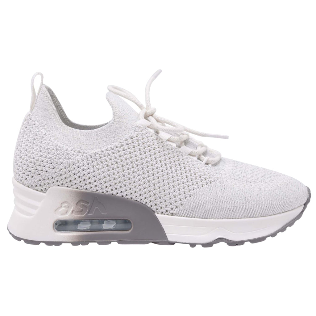 Ash Lunatic Bis Synthetic Textile Women's Low-Top Trainers#color_white lurex
