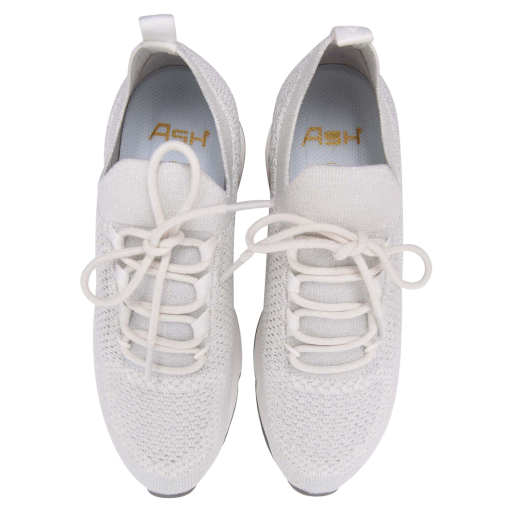 Ash Lunatic Bis Synthetic Textile Women's Low-Top Trainers#color_white lurex