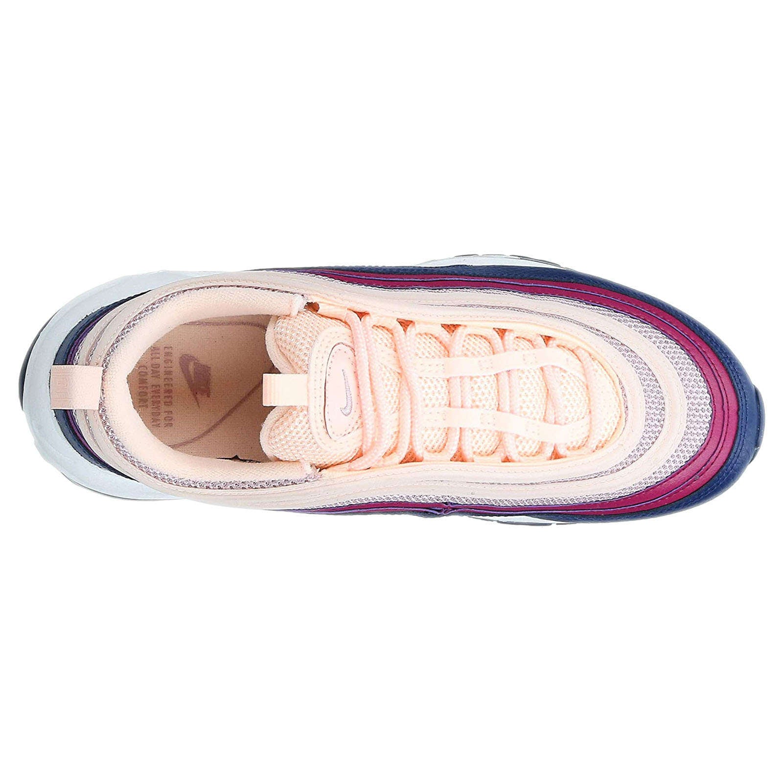 Nike Air Max 97 Textile Leather Synthetic Women's Low-Top Trainers#color_crimson tint