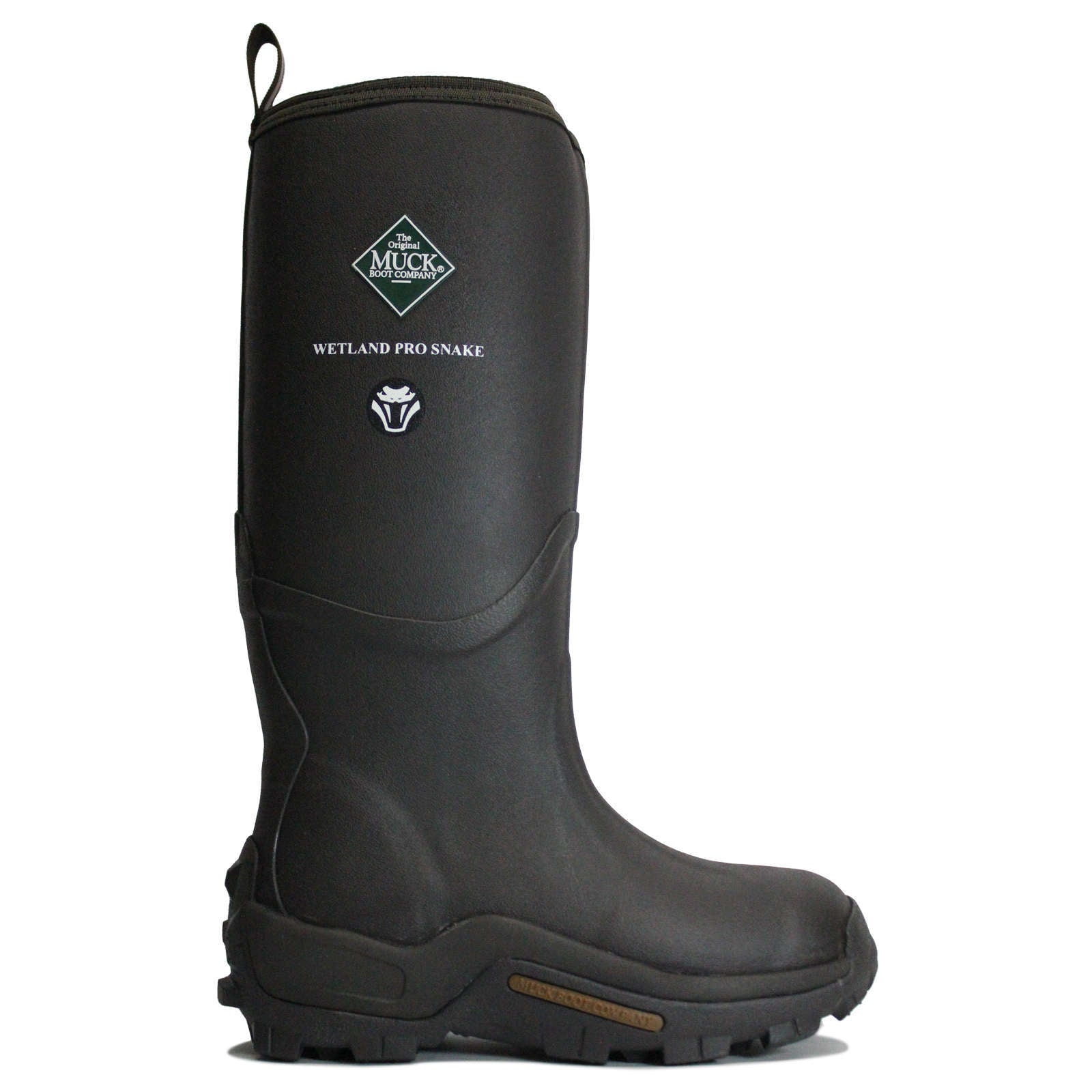 Muck Boot Wetland Pro Snake Waterproof Unisex Tall Wellington Boots#color_brown