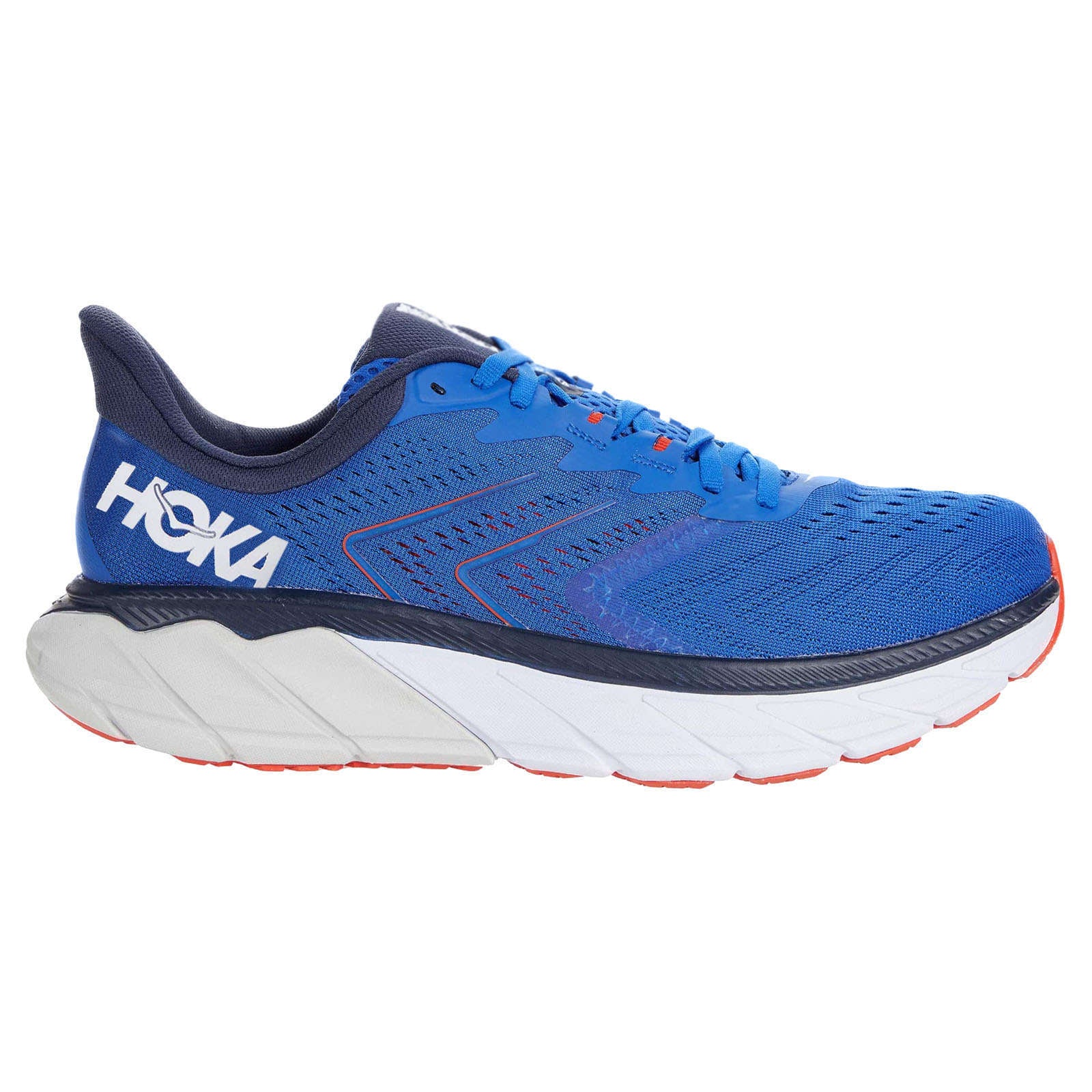 Hoka Arahi 5 Synthetic Textile Men's Running Shoes#color_turkish sea white