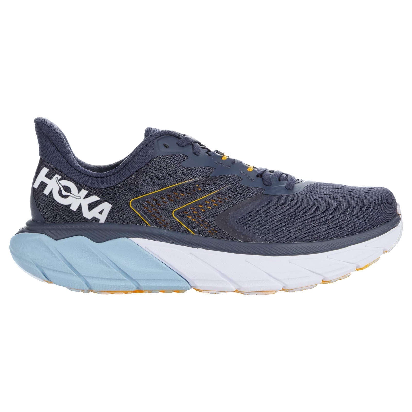 Hoka Arahi 5 Synthetic Textile Men's Running Shoes#color_ombre blue blue fog