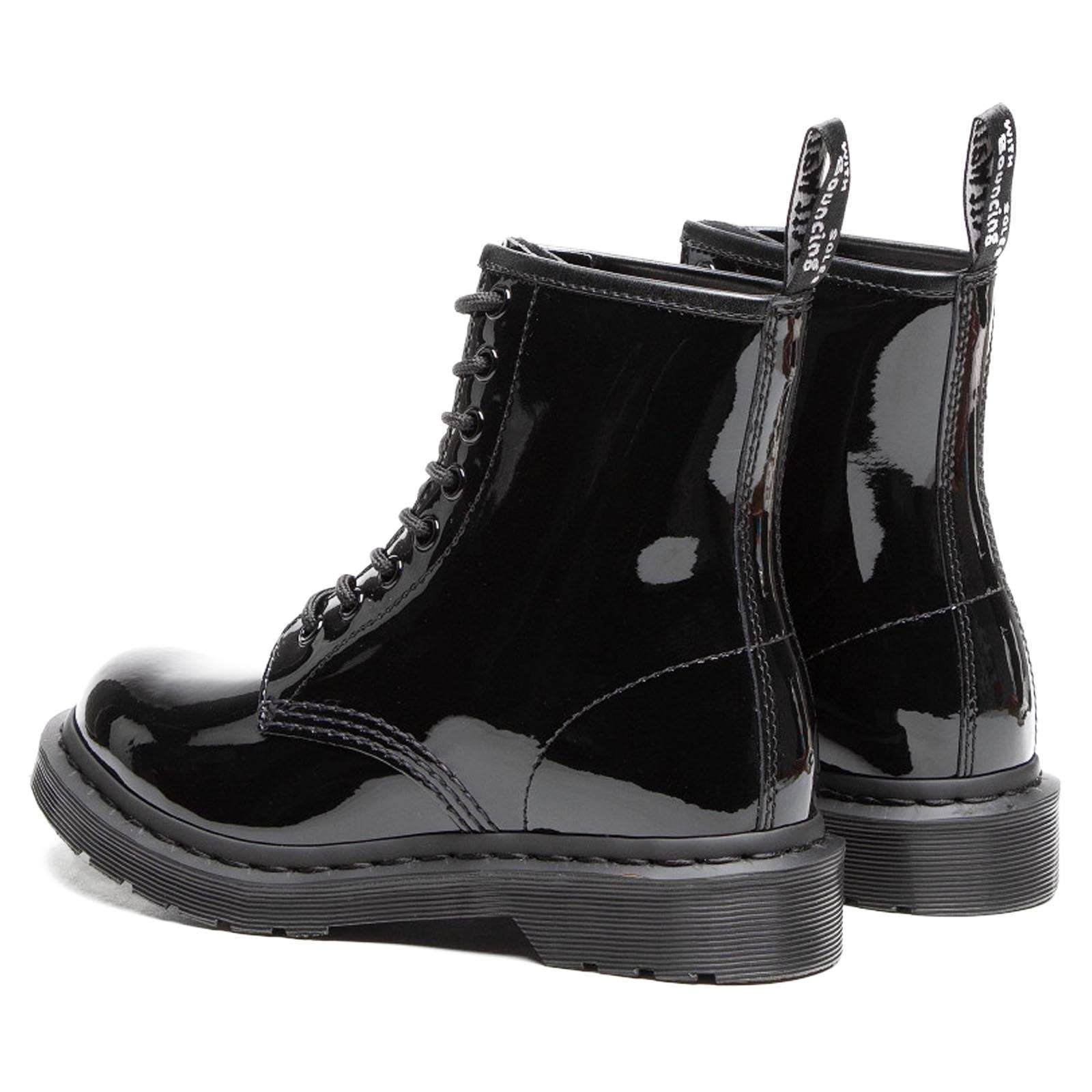 Dr. Martens 1460 Mono Glossy Patent Leather Women's Ankle Boots#color_black