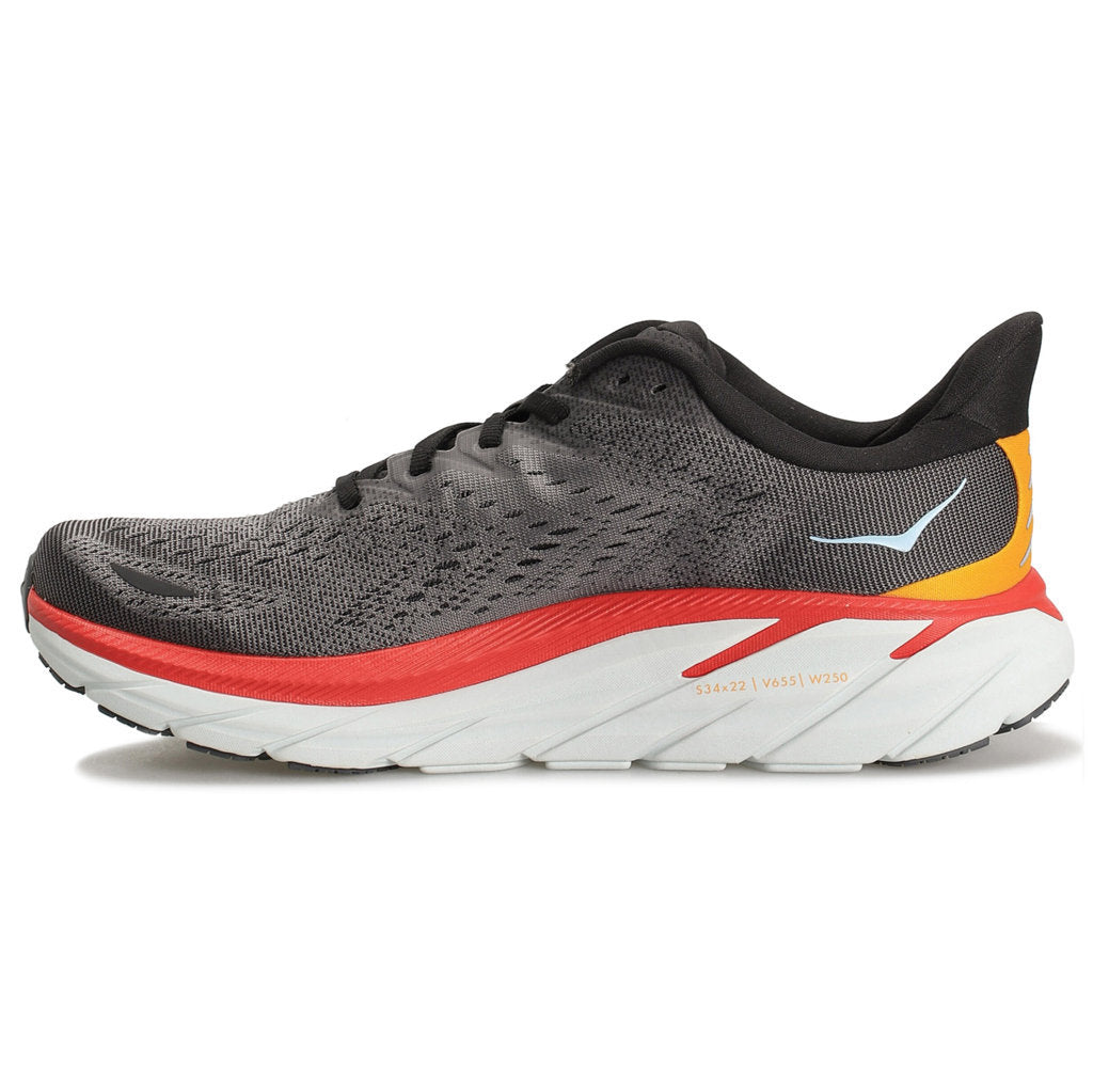Hoka One One Clifton 8 Textile Mens Trainers#color_anthracite castlerock