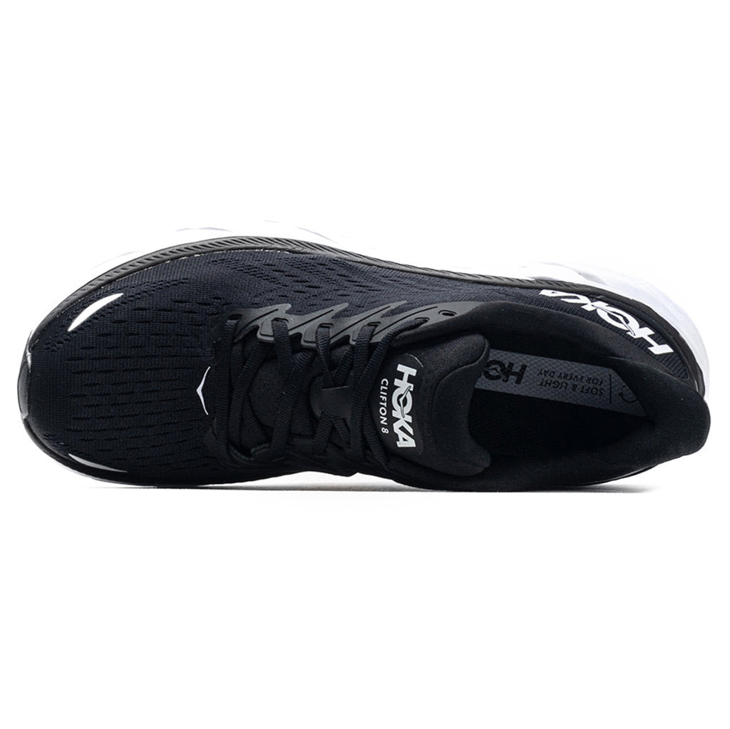 Hoka Clifton 8 Mesh Women's Running Shoes#color_black white
