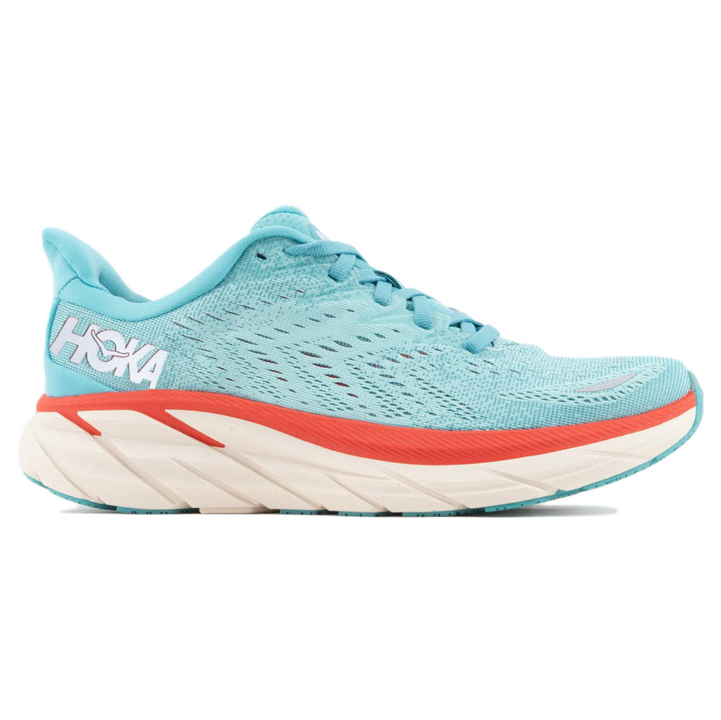 Hoka Clifton 8 Mesh Women's Running Shoes#color_aquarelle eggshell blue