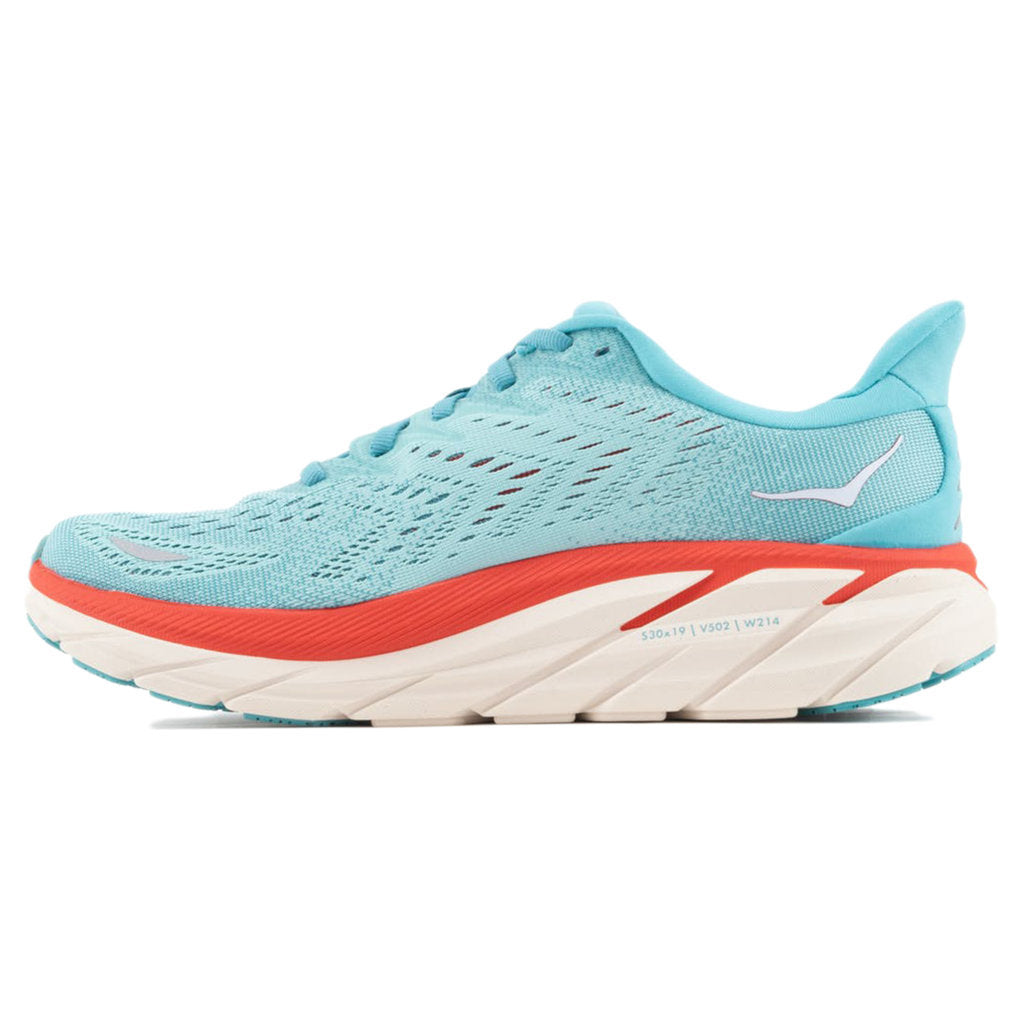 Hoka Clifton 8 Mesh Women's Running Shoes#color_aquarelle eggshell blue