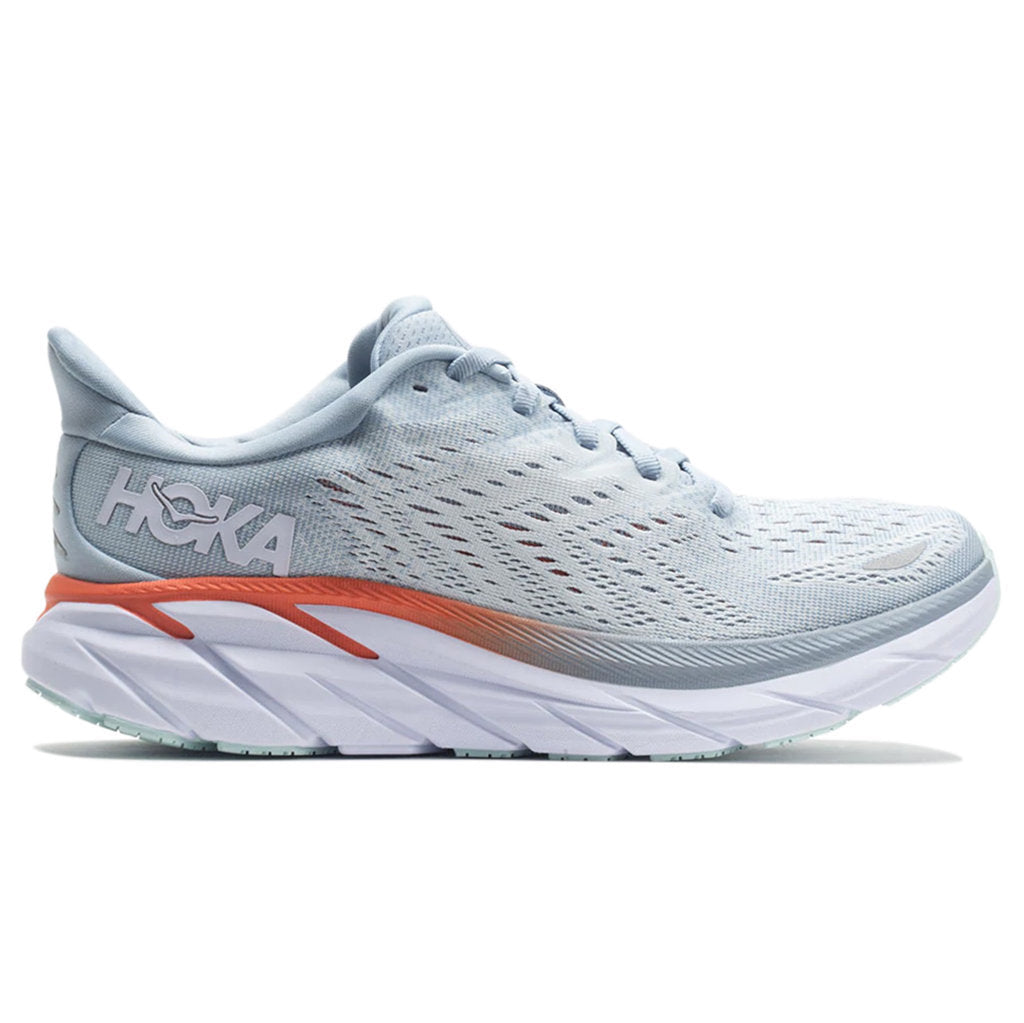Hoka Clifton 8 Mesh Women's Running Shoes#color_blue fog plein air
