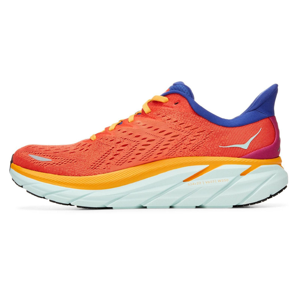 Hoka Clifton 8 Mesh Women's Running Shoes#color_fiesta bluing