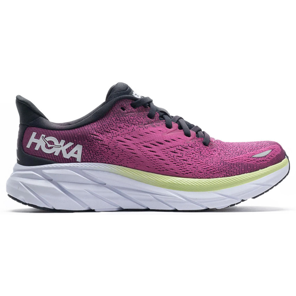 Hoka Clifton 8 Mesh Women's Running Shoes#color_blue graphite ibis rose