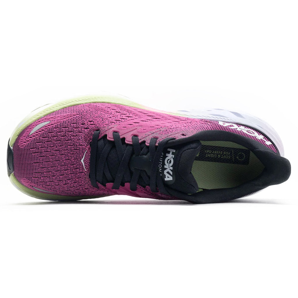 Hoka Clifton 8 Mesh Women's Running Shoes#color_blue graphite ibis rose