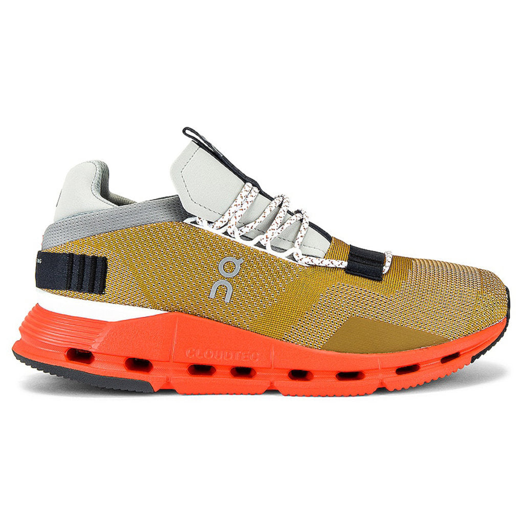 On Cloudnova Textile Men's Running Shoes#color_cumin flame