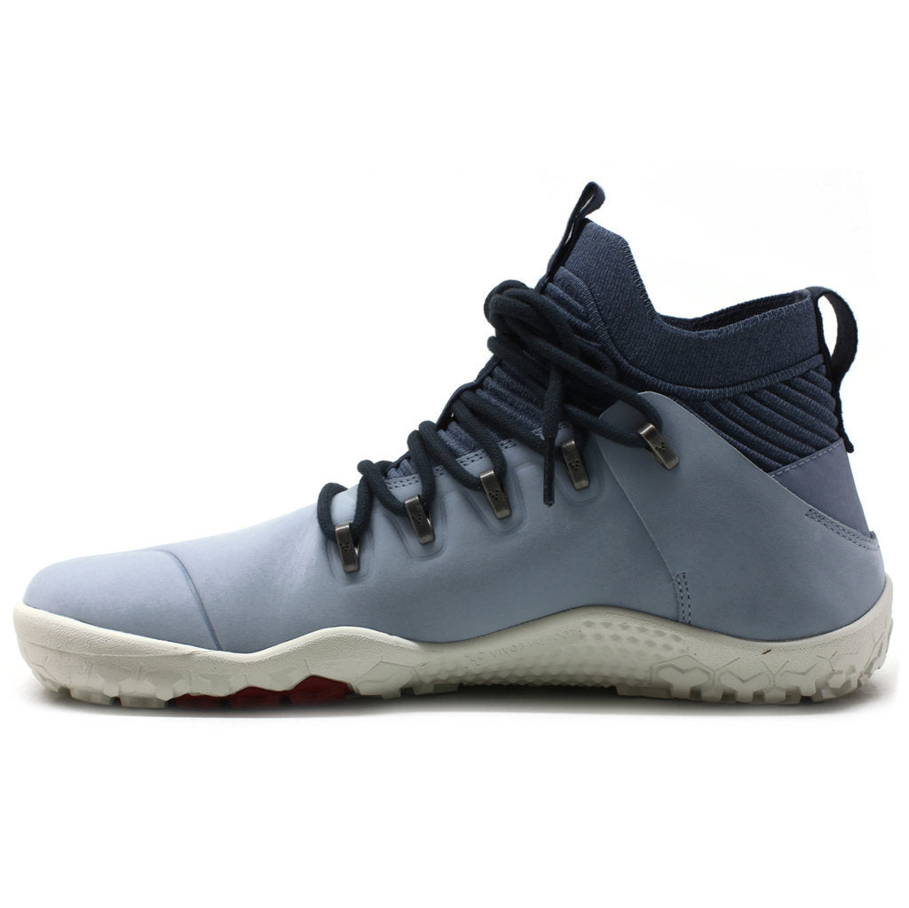 Vivobarefoot Magna FG Leather Textile Mens Trainers#color_haze blue