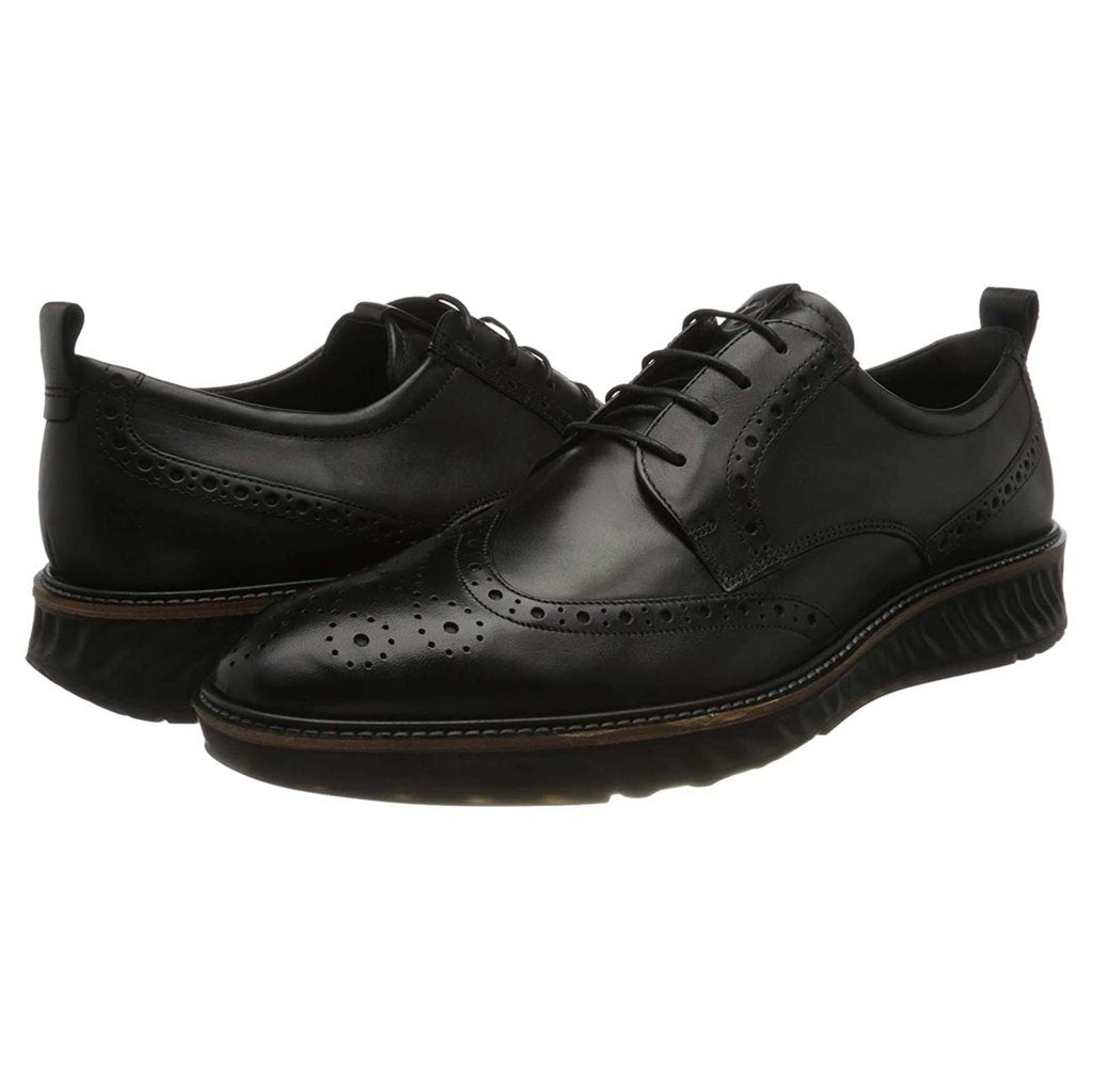 Ecco St 1 Hybrid 836424 Leather Mens Shoes#color_black